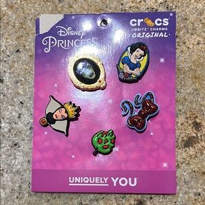Disney Princess Jibbitz Charms Set - Red, Green, Black